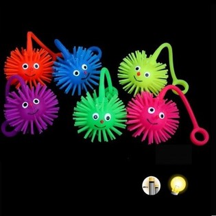 LUMINOUS PUFFER BALLS ON CORD (24pcs)