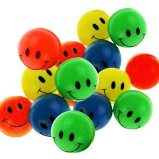 COLORFUL BUMPER BALLS 3.8 CM. (60st.)