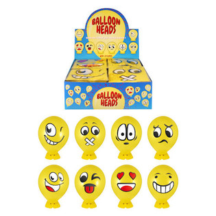 Smiley Balloon Heads with Stand - 240 pcs Display