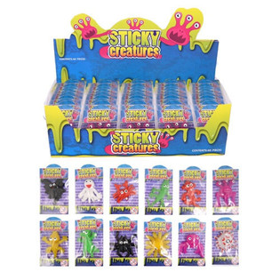 Sticky Scary Figures in Display (60 pcs)
