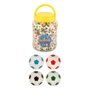 Football Bouncy Balls &Oslash;3.3 cm in Jar (72 pcs.)