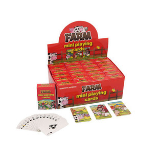 MINI PLAYING CARDS - MODEL: FARM IN DISPLAY (24st.)