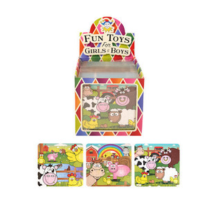 Farm Animals Puzzle 13 x 12 cm in Display (108 pcs)