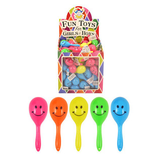 Small Smiley Maracas - Display (108 pcs)