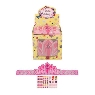 ADJUSTABLE CARDBOARD PRINCES CROWN IN DISPLAY (84pcs)