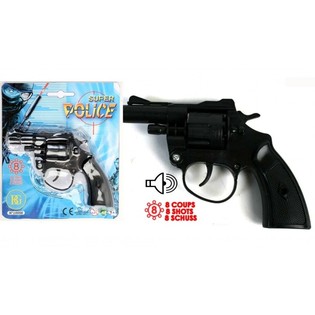 KLAPPERTJES POLICE PISTOL, 8 SCHOTS (24st.)