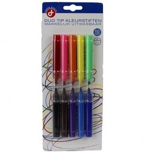 10 PIECES OF COLOR TIPS ON CARD (12pcs)