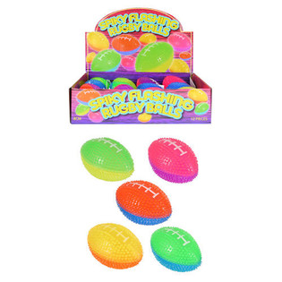LED Light-Up Rugby Balls in Display Box (12 pcs)