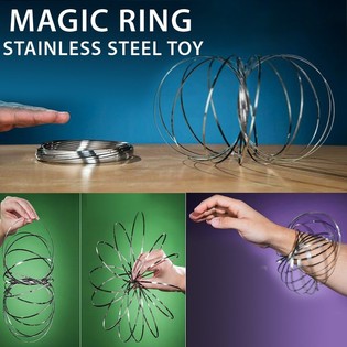 Magic Rings / Flow Rings - Kinetic 3D Magic Ring - SILVER | ON MAP (12 St.)