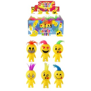 LUMINOUS SQUEEZY SMILEY DOLLS IN DISPLAY (12pcs)