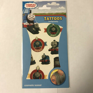 TATTOO STICKERS SET: THOMAS DE TRAIN, 20 x 10 Cm. (10pcs)