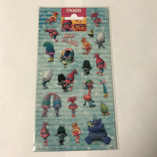 STICKERVEL: TROLLS, Dim. 20 x 10 cm. (10pcs)
