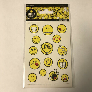 STICKERVEL: SMILEY'S, Dim. 16 x 9 cm. (10pcs)