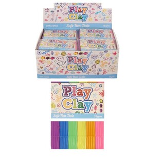 6 COLORS CLAY IN PACKAGING, 35 GRAM - IN DISPLAY (72 pcs.)