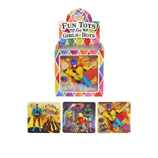 SUPER HERO PUZZLE, 13 x 12 cm, IN DISPLAY (108 pcs)