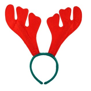 CHRISTMAS REINDEER DIADEMA - Red / Green (12 pcs.)