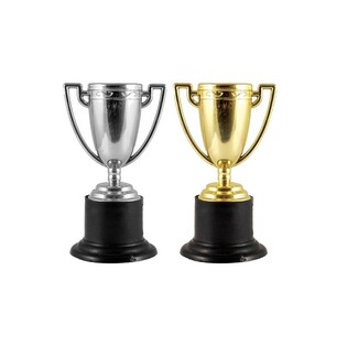 WINNER MUG - 10 Cm. MIX GOLD & SILVER (12 pcs.)