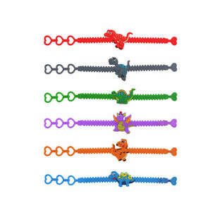 DINOSAUR KIDS SILICONE BRACELETS (100 pcs.)
