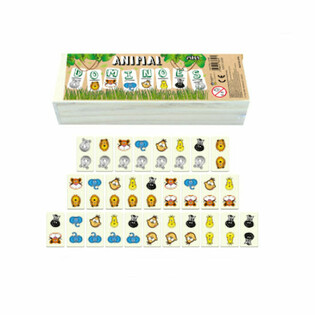 WOODEN ANIMALS DOMINO (10pcs.)