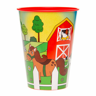 Farm Animals Drinking Cup / Ice Cream Cup - 260 ml (12 pcs)