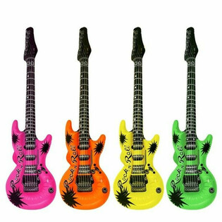 INFLATABLE GUITAR - MIX COLORS (12pcs)