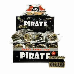 MINI PIRATE TREASURE CHEST IN DISPLAY (24pcs)
