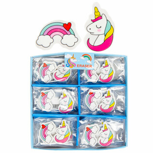 GUM 2 Pieces UNICORN / RAINBOW IN DISPLAY (36pcs)