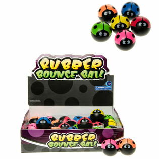 Bouncing BALL LADYBUG &Oslash; 3.6 Cm. IN DISPLAY (30pcs)