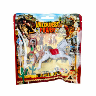 Mix Cowboy & Indian Figures on Horse (12 pcs)