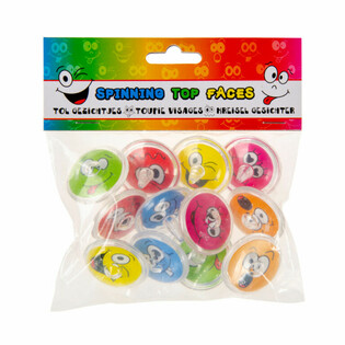 Smiley Spinning Tops (12 pcs.)