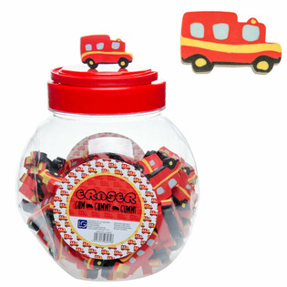 Fire Truck Eraser in Jar (100 pcs)