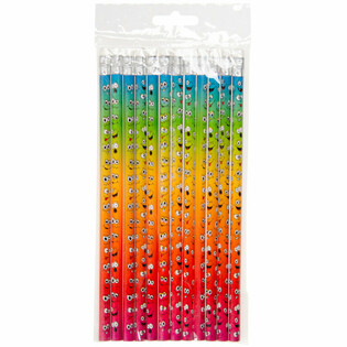 Smiley Pencil with Eraser (12 pcs)