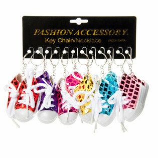 KEY RING GLITTER SHOES (48pcs)