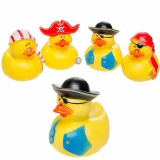 MIX BATH DUCKS PIRATE - 5x5 Cm. (4pcs)