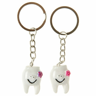 KEY RING WITH TEETH (48pcs)