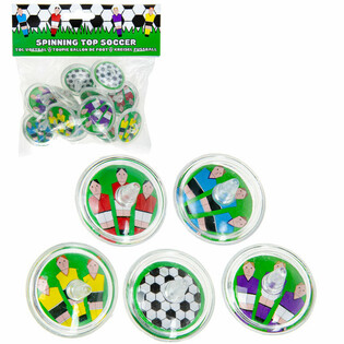 Footballer Spinning Tops (12 pcs) | Wholesale Toys