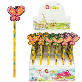 Butterfly Pencils in Display (36 pcs)
