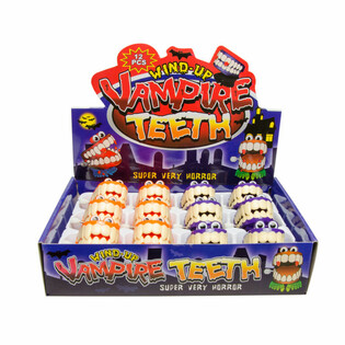 Wind-Up Walking Vampire Teeth in Display (12 Pcs.)