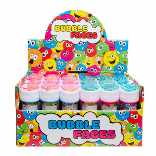SMILEY SOAP BUBBLES, 25ML IN DISPLAY (24 pcs)