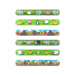 Slap Bracelet – Farm Animals (120 pcs.)