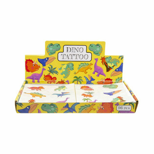 Dinosaur Fun Tattoos Display (96 Pcs)