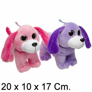 Cute Plush Dogs - 20 cm - Mixed Colors (6 pcs)