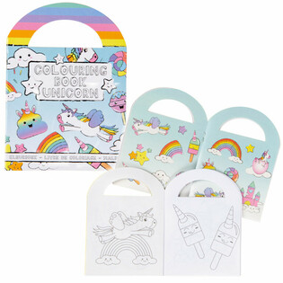 Small Unicorn Coloring Books with Stickers (48 pcs)
