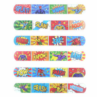 SLAP BRACELET - SUPERHEROES (120 pcs)