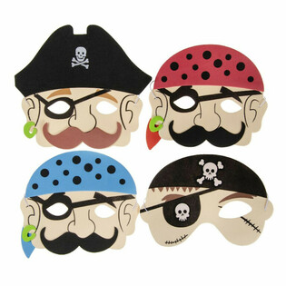 PIRATE FOAM MASKS - BOYS (60 pcs)