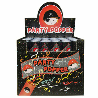PIRATE PARTY CONFETTI SHOOTER - DISPLAY OF 24