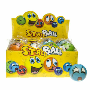 SMILEY STRESS BALLS IN DISPLAY (24 pcs)