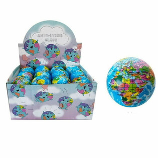 Globe Stress Balls Display (24 pcs)