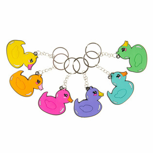 Cheerful Duck Keychains (48 pieces)