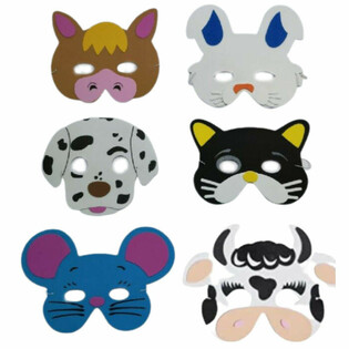 Foam Farm Animal Masks (24 pcs)